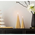 Christmas Chic candela albero oro cm 20